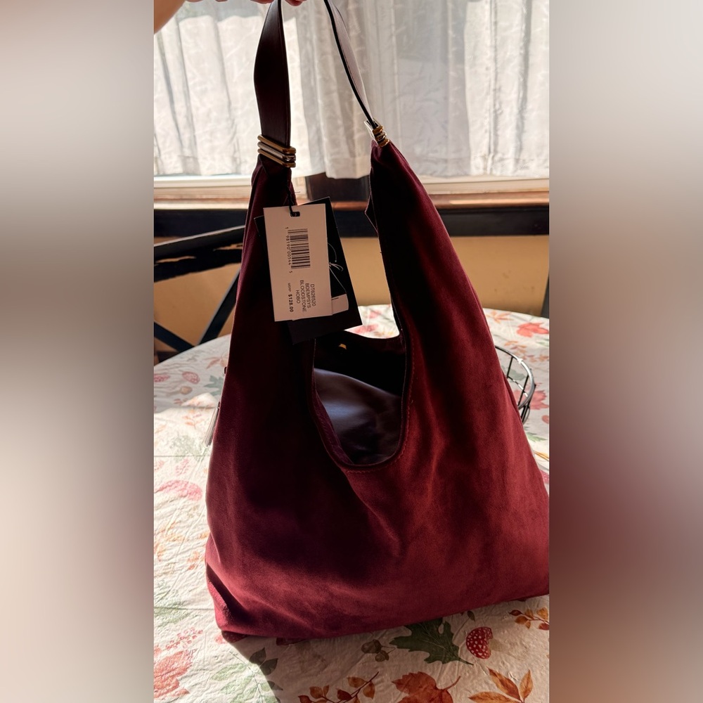 Steve Madden comes with a crossbody Elegant Burgundy Tote Bag New